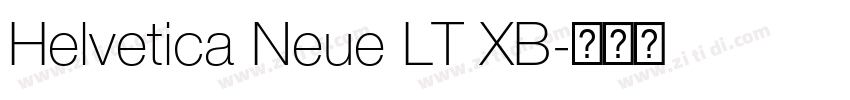 Helvetica Neue LT XB字体转换